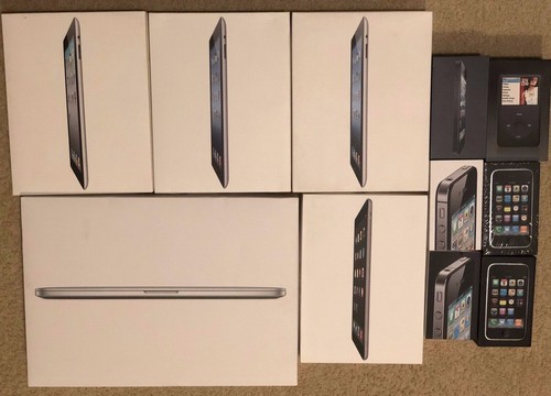 Lotto scatole apple vuote - 11,