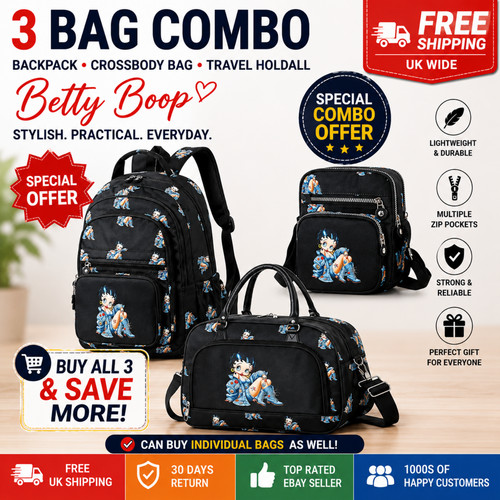 Zaino betty boop blu ragazza - zaino,