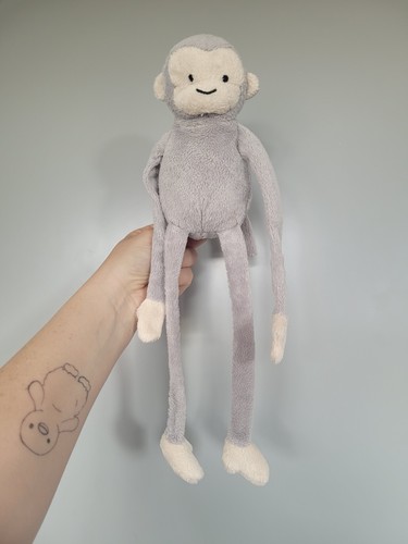 Peluche scimmia grigia nature - grigia,