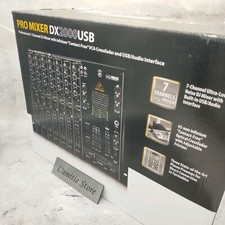 Behringer Pro Mixer DX2000USB Mixer analogico per DJ a 7 canali JP Black Audi...