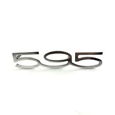 Scritta Fregio Cromato Cruscotto per FIAT 500 ABARTH 595 8x19mm
