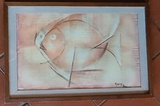 Giuseppe Marinucci, anni '60. Soggetto "Pesce" china colorata su carta. 