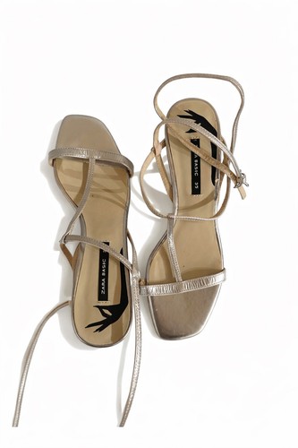 Zara silver sandals