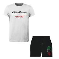 Completo Personalizzato T-Shirt e Pantaloncino Alfa Romeo Racing