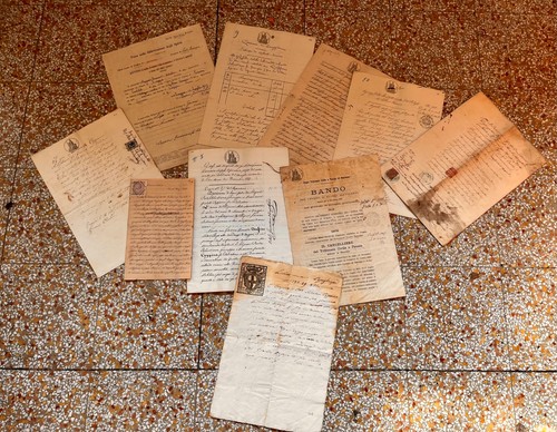 Lotto documenti antichi - lotto,