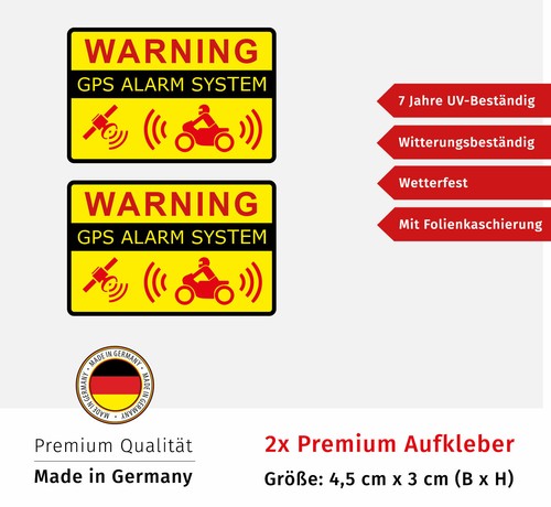 Adesivi moto warning gps - adesivi,