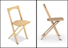 CALLIGARIS OLIVIA 1 Sedia Pieghevole Legno Folding Chair Design Made in Italy
