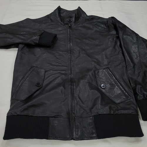 Bomber pelle nera - in,