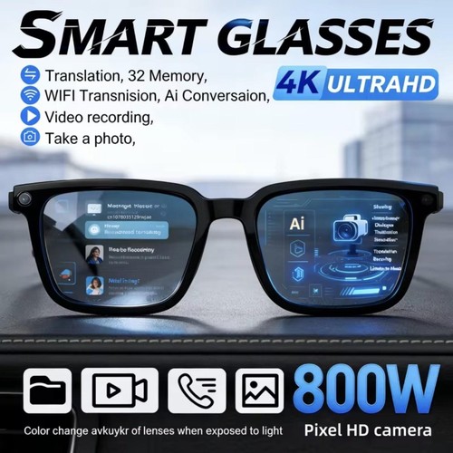 Smart glasses fotocamera - 4k, hd