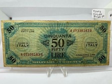 Banknote Italy 50 Lire 1943A