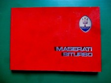 MASERATI BITURBO Libretto