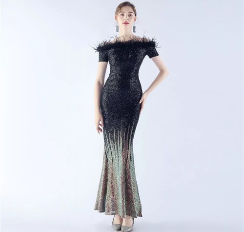 Vestito abito elegante lungo - vestito,