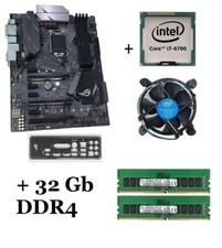 Kit Asus Scheda Madre Strix z270f lga 1151 processore Intel i7 6700 32gb ddr4