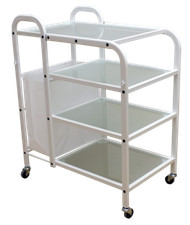 Carrello estetica acciaio - carrello,