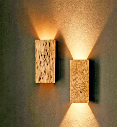 Coppia applique legno - coppia, in