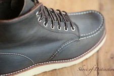 Redwing Red Wing 8890 stivali derby in pelle grigia scarpe uomo UK 6 D US 7 EU 40