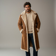 Trench coat uomo pelle