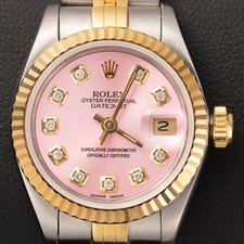Rolex Datejust 69173 Bicolore Jubilee Orologio 26mm Diamante Rosa Quadrante