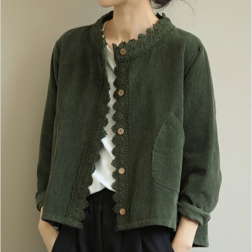 Cappotto donna velluto coste - velluto, a