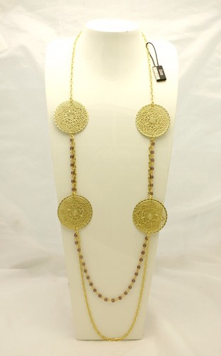 Collana lunga 1ar - collana, ottone