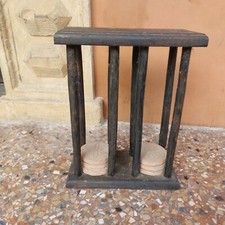 Porta tigelle catino Legno Colonna tigelle Modenesi Epoca Arredamento Leggj