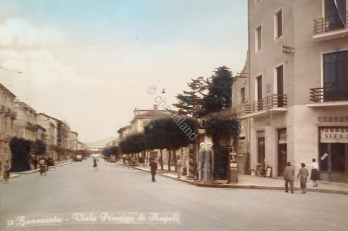 Cartolina benevento viale - -,