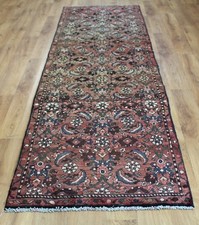 Tappeto tappeto tradizionale vintage lana fatto a mano classico zona orientale 280 x 82 cm 