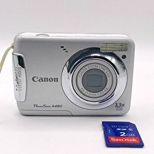 Canon PowerShot A480 10.0MP Digital Camera 3x Optical Zoom Excellent Condition