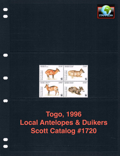 Scott value 1996 togo - $7,00,