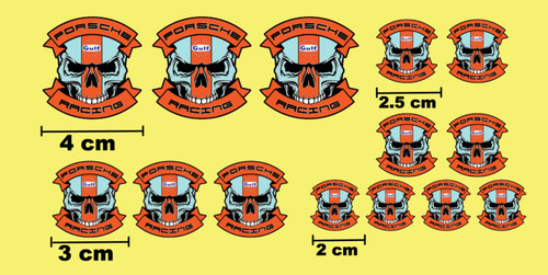 Decals gulf skull version - skull,