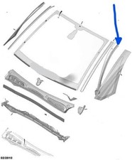 RINFORZO MONTANTE DX PARABREZZA CITROEN C3 PICASSO ORIGINALE 8104T4