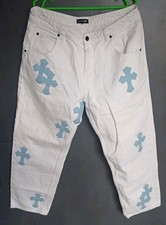 Pantalone jeans bianco stile