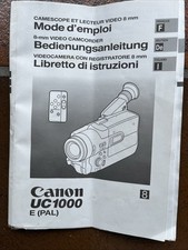 Canon UC 1000 - Istruzioni