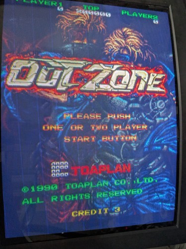 Toaplan out zone arcade pcb - zone,
