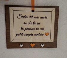 Idea Regalo Sorella Targhetta