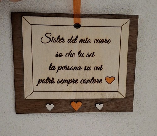 Idea regalo sorella targhetta - regalo,
