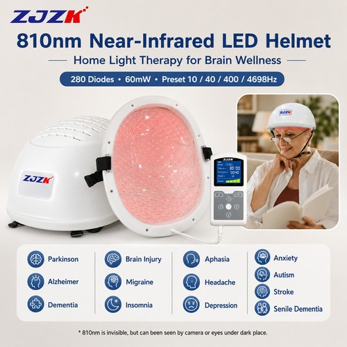 Casco zjzk 810nm fisioterapia - 810nm,