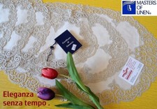 Centri fatti a mano pizzo tombolo e cantù con rose e perle a rialzo , compl 6 pz