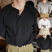 T-shirt uomo scollo V costine