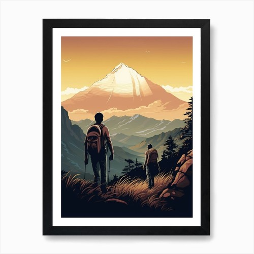 Poster poon hill trek nepal - hill,