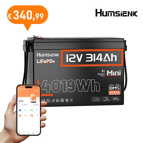 Batteria litio humsienk 12v - batteria,