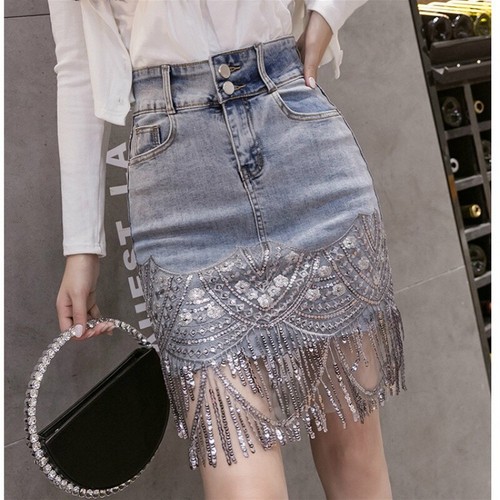 Minigonna donna denim
