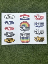Set 12 adesivi JT Racing logo