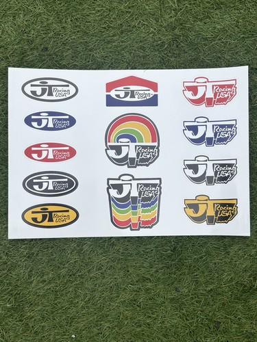 Set adesivi racing logo - jt,