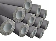 TUBO ISOLANTE PER TUBI IN RAME E ZINCA 15-18-22-28-35-42-48-54 -mm 9- barre 2 mt