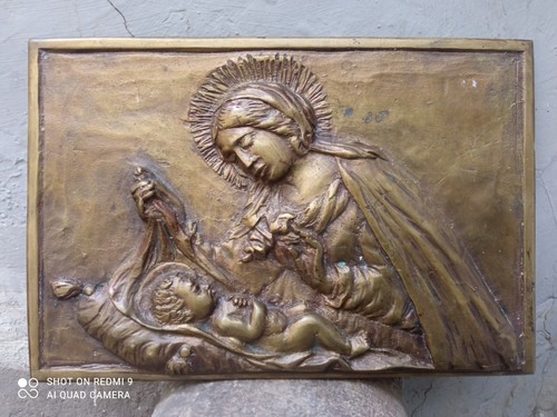 Antica placca bronzo - antica,