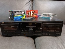 Doppia PIASTRA STEREO  A CASSETTA  JVC TD-W218    AUTO REVERSE. Hi FI