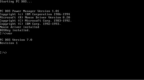Ibm dos 0 multilanguage - 7.0,