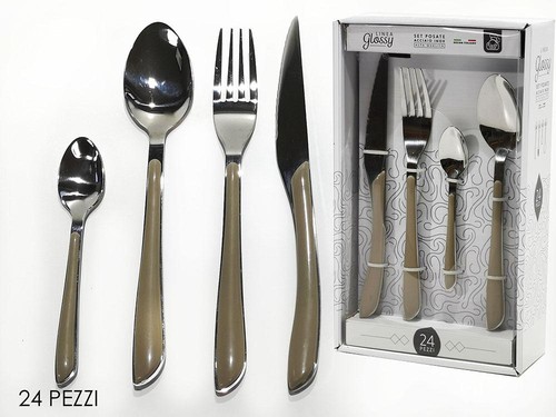 Set posate 24pz - posate, glossy
