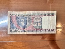 REPUBBLICA BANCONOTA LIRE 50000 VOLTO DI DONNA 11 4 1980 qBB SABAUDA